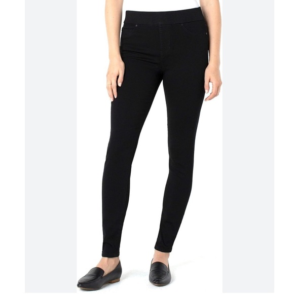 Liverpool Jeans Company Denim - Liverpool Sienna Black Pull On Leggings